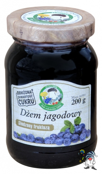 Dżem jagodowy słodzony fruktozą 200 g