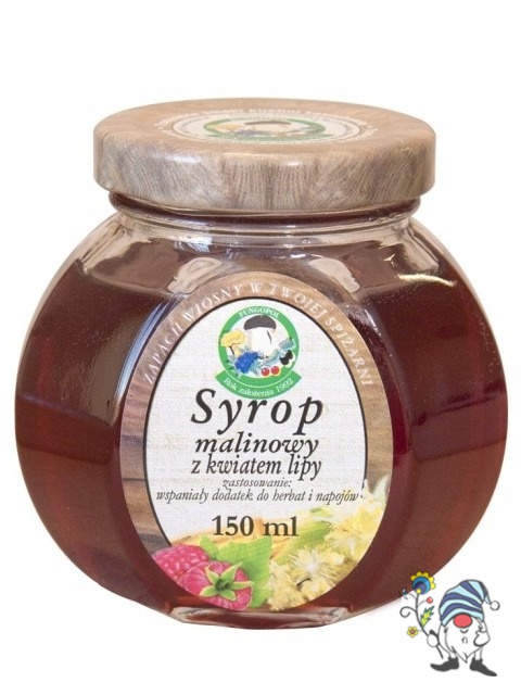 Syrop malinowy z kwiatem lipy słoik 150 ml