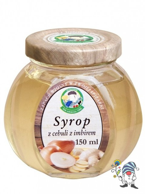 Syrop z cebuli z imbirem słoik 150 ml