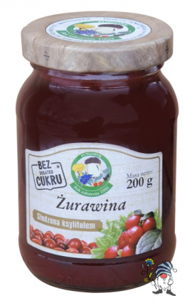 Żurawina niskosłodzona ksylitolem 200 g