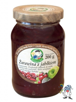 Żurawina z jabłkiem słoik 200 g